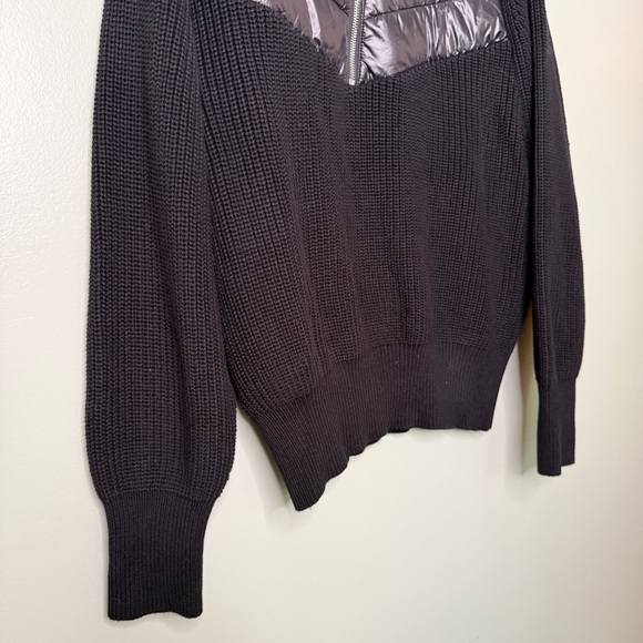 Varley Daines Half Zip Puffer Sweater Jacket Black Women’s Size XL - Picture 8 of 13
